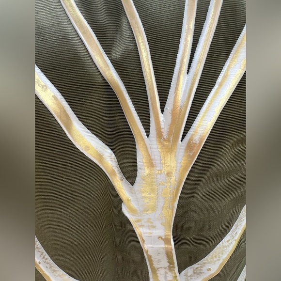 Vintage gorgeous Art to wear olive green jacket top silvers belt XS Terry & Toni - Picture 10 of 11